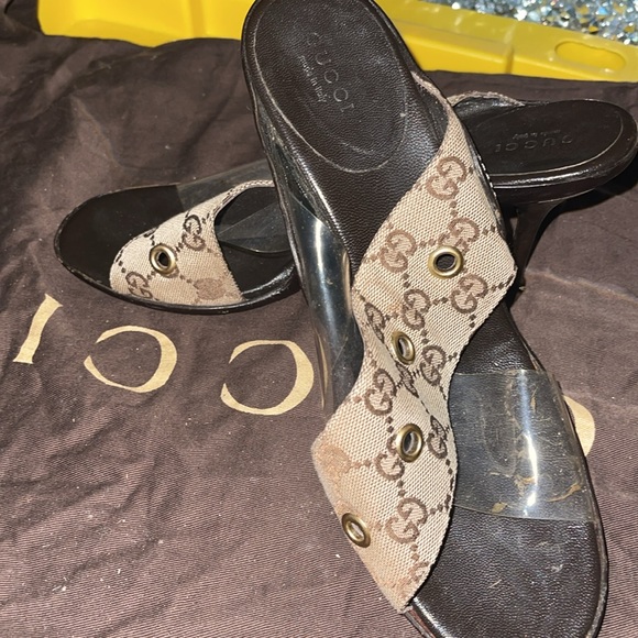 Gucci see through heels size 9 1/2 sandal - Picture 5 of 5